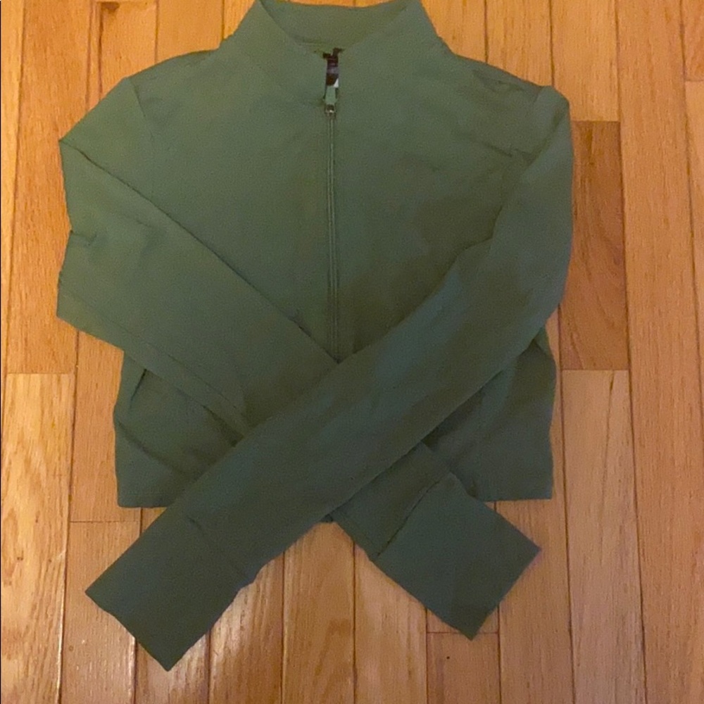 Balance Athletica Cropped Zip (green)